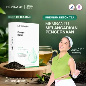 NEWLAB Fitlogy Tea Drink | Herbal Tea | Minuman Teh Hijau Herbal 28 Tea Bags | Green tea