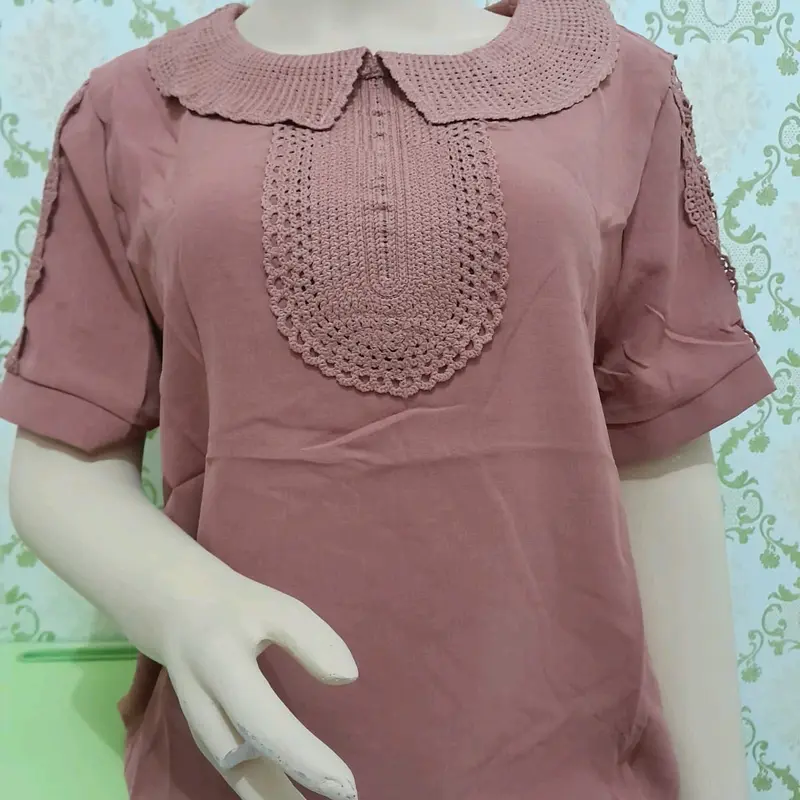 BLUS KATUN IMPORT TERBARU KOMBINASI RENDA 3