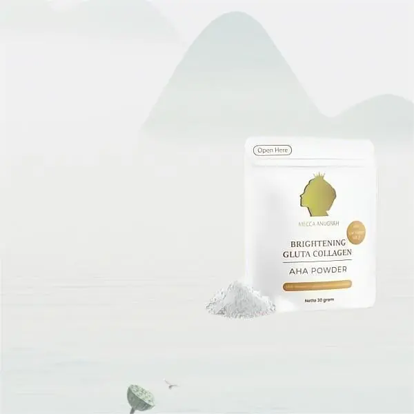MECCA ANUGRAH BRIGHTENING GLUTA COLLAGEN AHA POWDER  - COLLAGEN PEMUTIH BADAN Acid Mencerahkan 0