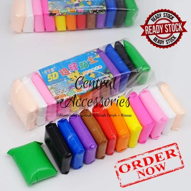 CLAY POLYMER MAINAN ANAK / MAINAN EDUKASI SLIME PLAY DOUGH 0