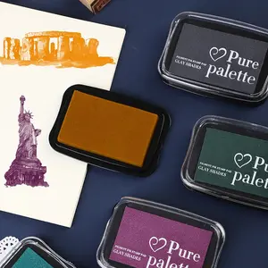 12 Color Printing Clay PVC Sponge Printing Oil Beginner Seal Accessories for DIY Crafts - S7370