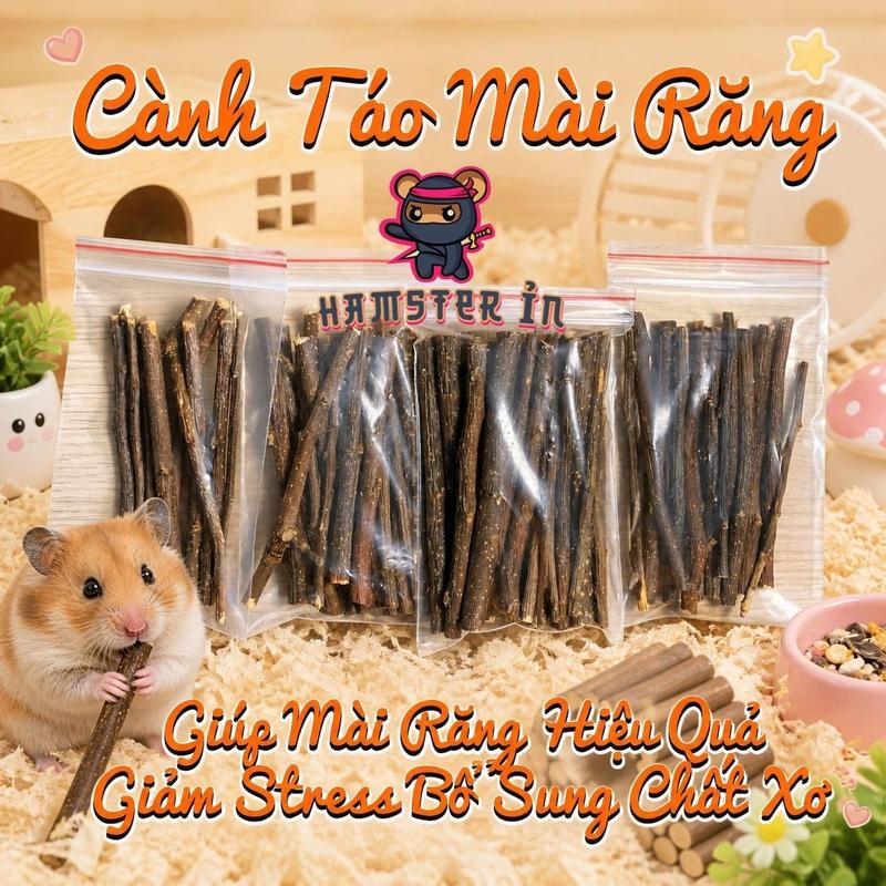 Cành Táo Mài Răng Cho Chuột Hamster, Giúp Mài Mòn Răng, Ngăn Ngừa Bệnh Và Giảm…