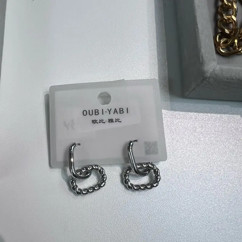 AC034 - double loop earrings
