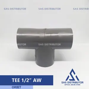 Tee 1/2" inch PVC / Tee 0,5" inch AW Orbit / Leter T 1/2" inch / Tee Pipa 1/2 inch / Tee 1/2" PVC