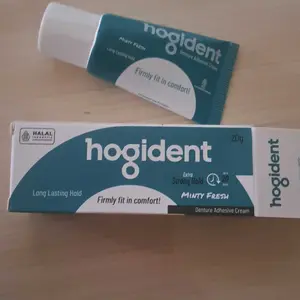 Hogident Minty Fresh [20gr] Lem Gigi Palsu Kuat 20 Jam | Mencegah Bau Mulut, Gusi Bengkak & Gigi Berlubang | Untuk Perawatan Harian