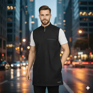 ROSAL Rompi Sholat Pria Baju Muslim Koko Matt Toyobo Royal Delux Halus Adem Anti Kusut Size M-XXL Katun Premium 3 Kantong Elegan Nyaman Tampilan Sopan dan Elegan