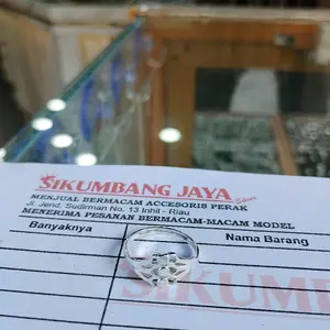 PERAK MURNI 100% MODEL CICIN EMAS WANITA DEWASA