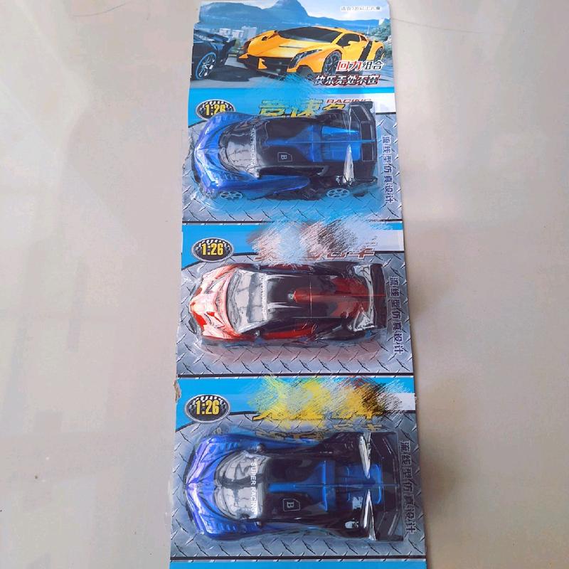 3pcs Mobil sport racing super car/lamborghini uk kecil Mainan Toy bahan dari plastik 1