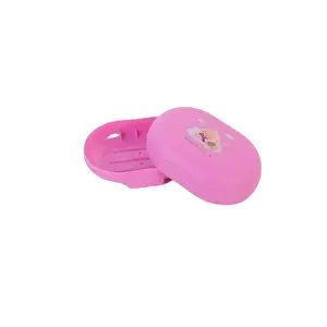 Tempat Sabun Batang Oval Kotak | Warna Hijau, Kuning, Pink, Biru | Bahan Plastik Berkualitas - Berat 40 g - Ukuran 4,5 x 8,2 x 11 cm