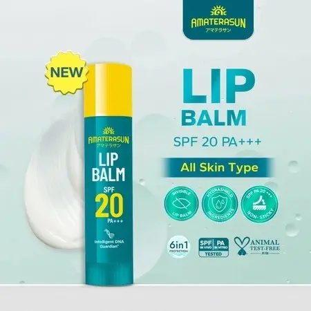 Amaterasun Lip Balm SPF 20 PA+++ 4,5gr Bibir Terlindungi dari Sinar Matahari 7