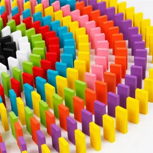Balok Domino 120 Pcs Mainan Edukasi Anak Mainan Balok Susun Mainan Anak / Balok Domino Susun Kayu