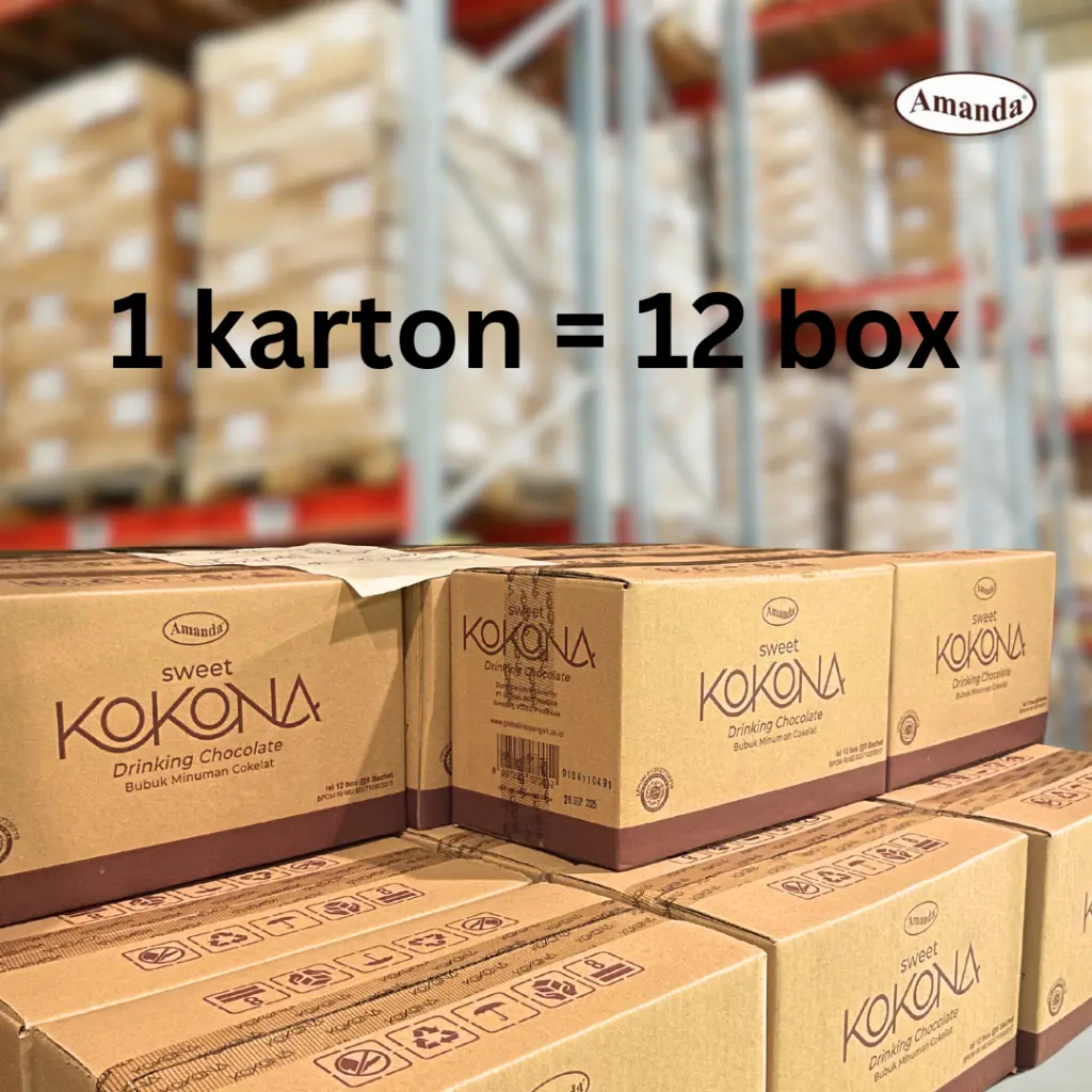 Sweet Kokona Original - 1 Karton (12 Box) Harga Grosir, Minuman Kokona Dark Cokelat Chocolate Susu