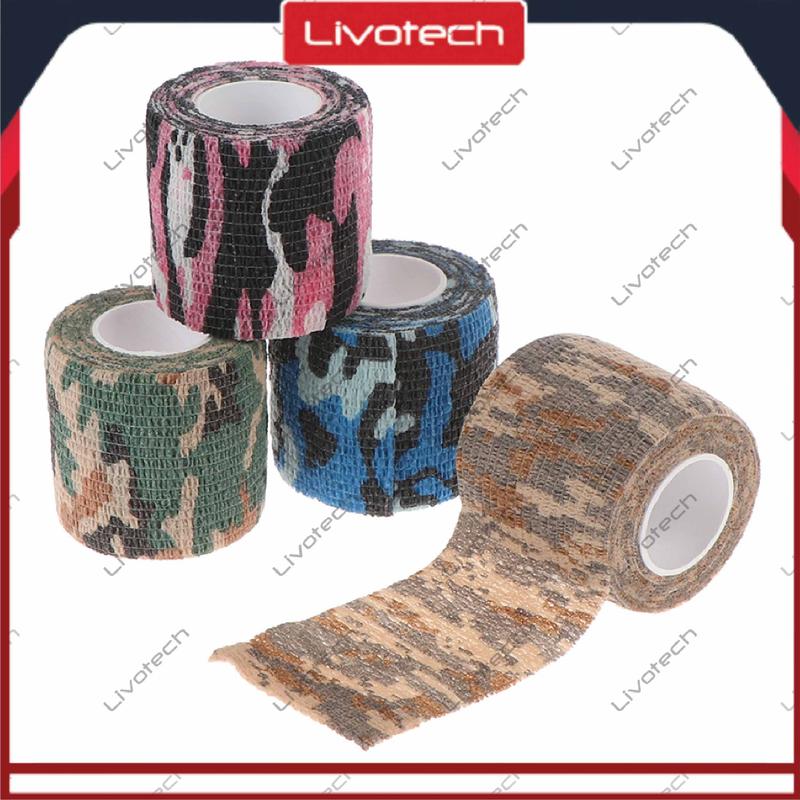 READY STOCK Finger Tape Camo 5cm x 4.5m Self Adhesive Bandage Wristape Camouflage 0