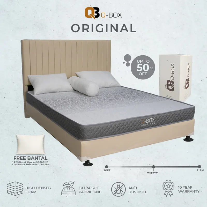 KASUR BUSA QBOX ORIGINAL MATTRESS kasur single 1