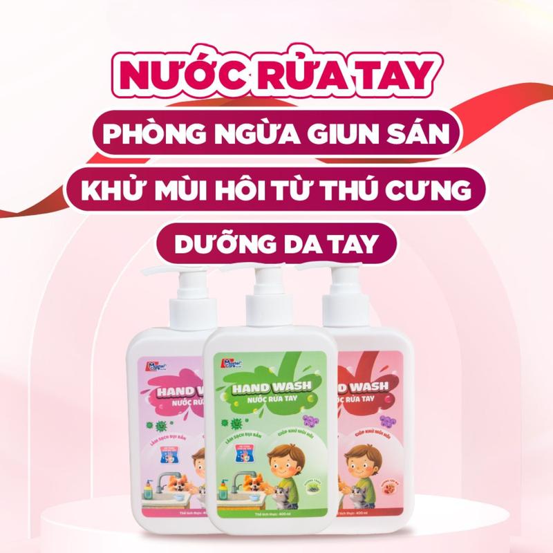 Nước Rửa Tay Ngăn Ngừa Giun Sán Kháng Khuẩn Khử Mùi Dưỡng Da Tay - MasterCare For Pet