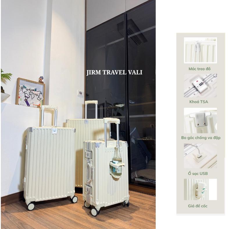 [JT988] - VALI KHUNG NHÔM KHOÁ SẬP CAO CẤP, NHỰA PC NGUYÊN KHỐI, CỔNG SẠC USB, CÓ NGĂN CHỨA ĐỒ ƯỚT, KHAY ĐỂ CỐC, VALI DU LỊCH, CHỐNG VA ĐẬP, KHOÁ BẢO MẬT TIÊU CHUẨN TSA, BẢO HÀNH 2 NĂM PHỤ KIỆN, LỖI 1 ĐỔI 1 TRONG VÒNG 7 NGÀY.