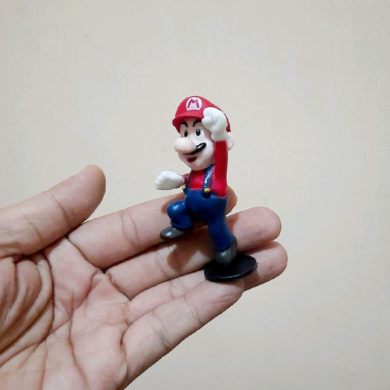 Figure Karakter Mario Bross Size 7 cm/ Mario Bross - Shop | Tokopedia
