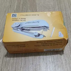 Mesin Jahit Mini Portable Handheld Sewing Machine Stapler Tangan Manual Travel Kit Praktis Tanpa Listrik Alat Jahit Baju DIY