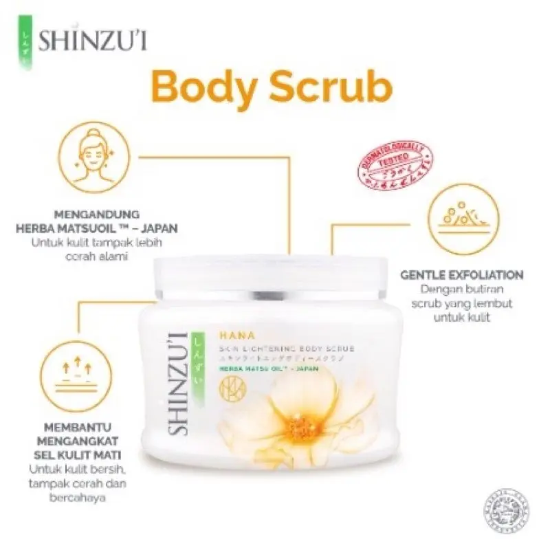 [ISI3] SHINZUI SKIN LIGHTENING BODY SCRUB 110GR LULUR SHINZUI 1