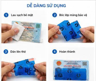 Combo 6 Bộ Miếng Dán Bảo Vệ Bề Mặt Các Loại Thẻ (3 Căn Cước + 3 Bằng Lái)