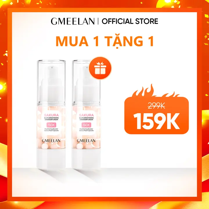 【Video - Only】Gmeelan Kem Dưỡng Nách Sakura Underarm Cream 30G Kem Hỗ Trợ Dưỡng