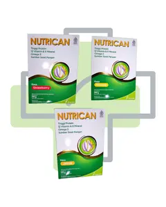 NUTRICAN 245g - Susu Tinggi Protein, 12 Vitamin dan 8 Mineral