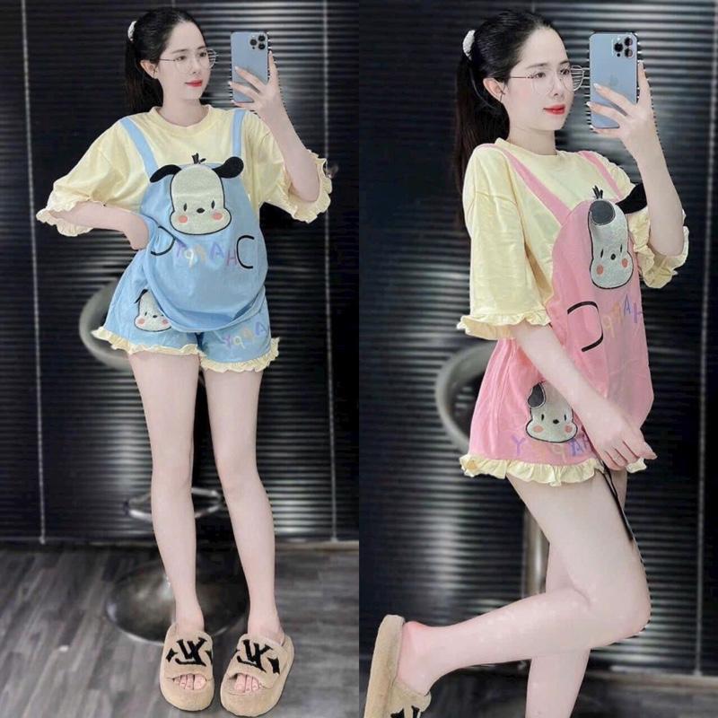 SET BỘ ĐÙI NỮ GIẢ YẾM THÊU QUẦN ĐÙI BÈO BIG SIZE 45kg-65kg THUN GÂN TĂM CAO CẤP