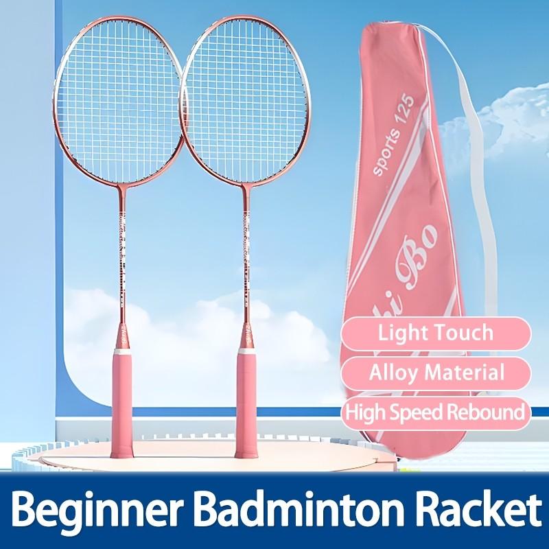 Badminton Racket Soft handle Double Racquet Set Super light high ...
