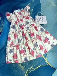 KF - Dress Ethnica motif anak bahan katun mikro
