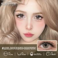 Gambar EYESHAREID Softlens Hitam Black Melbourne Brown 14.2mm Natural & Nyaman Dipakai Seharian - MELBOURNE-BROWN-14.2MM dari EYESHARE ID Kab. Tangerang 2 Tokopedia