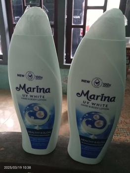 Product Review of Marina Hand Body Lotion UV White - Healthy & Glow [460 ml / 2 pcs] Exp : 09.2027 - Mencerahkan Kulit from i**e 0