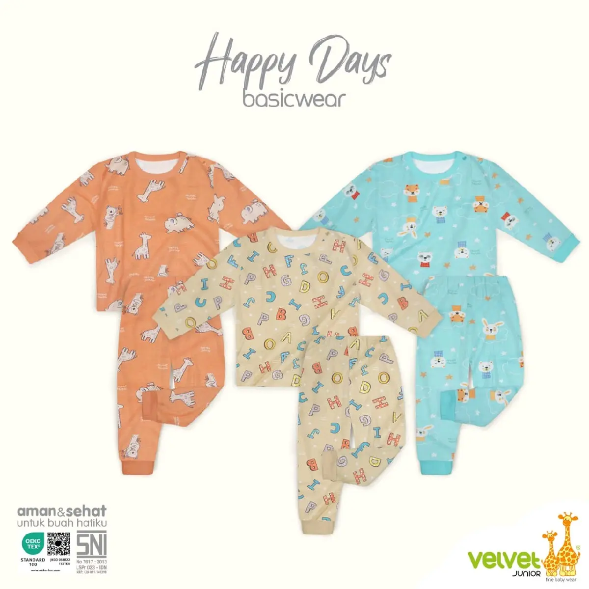 1 SERI  PANJANG PANJANG HAPPY DAYS VELVET JUNIOR