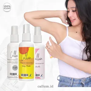 BPOM - Deodorant Spray Tawas Natural Callum Cair 100ml Penghilang Bau badan dan Pencerah ketiak Hitam Organik bikin ketiak Kering Wanginya Banyak