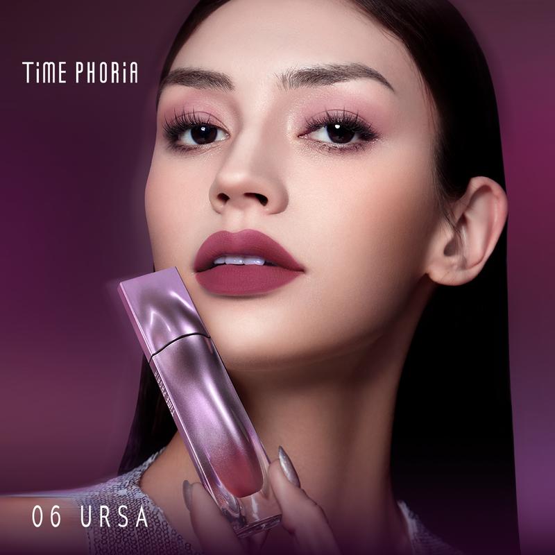 【NEW】TIMEPHORIA-MORE COLORS 2 PCS STELLAR DUST LIP STAIN 5ML+Nebula Velvet Lip Cream  | Dual-Effect Velvet Staining Lip Set，bold, lightweight, long-lasting color. silky smooth, 12-hour wear Lipstick Lipstick 2