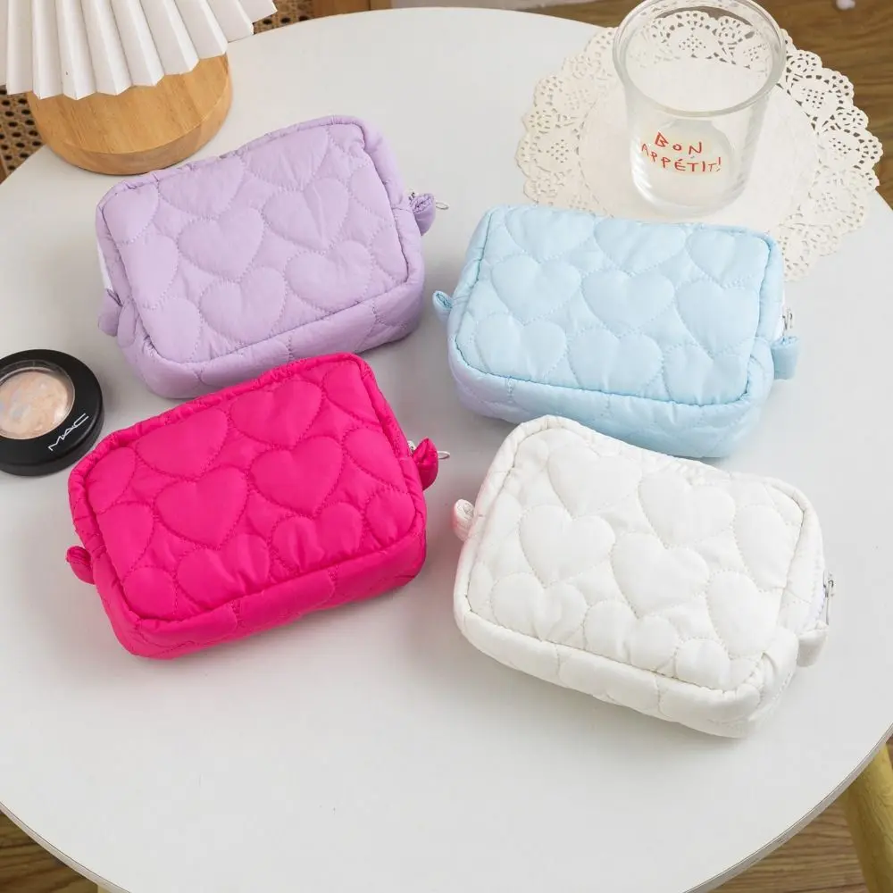 New Fashion Mini Cosmetic Pouch Candy Color Student Travel Storage Bags Cute Large Capacity Women Clutch Handbags