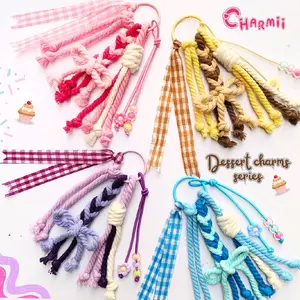 [PROMO] Bag Charm Aesthetic Murah | Gantungan Tas | Keychain Macrame by Charmii
