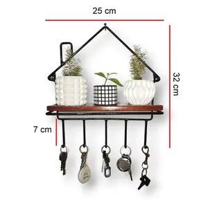 RKC / RAK GANTUNG KUNCI / RAK DINDING GANTUNGAN KUNCI / AKSESORIS Aesthetic Besi Ambalan