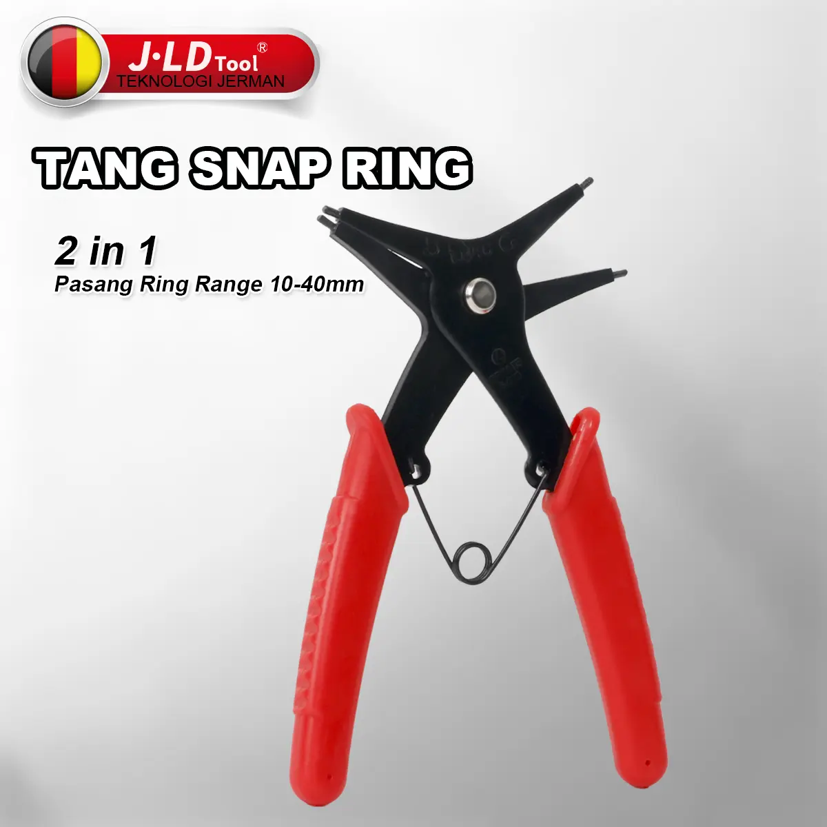 JLD 2 in 1 Tang Snap Ring 4 Way Internal Sa External Circlip Pliers Tang Penjepit Lurus Buka Tutup Multifungsi Pasang Ring Range10-40mm