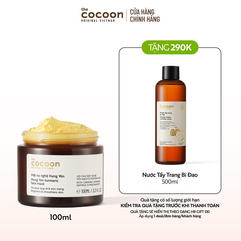 Bigsize - Mặt nạ nghệ Hưng Yên Cocoon giúp da rạng rỡ & mịn màng 100ml