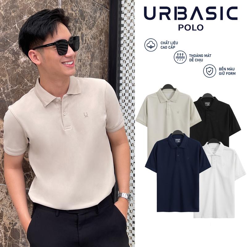 Áo POLO nam URBASIC-thun tổ ong cao cấp - thoáng mát - đứng phom -sang trọng - P0L0-07