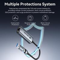 Gambar Vention 2in1 USB-C USB-A to 2.5G Ethernet Adapter LAN RJ45 OTG NAS PC Laptop  CFU dari Vention Authorized Medan Kota Medan 5 Tokopedia