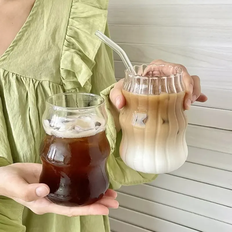 One Two Cups Gelas Kaca Borosilicate Aesthetic Coffee Glass - GK23 Peralatan Kopi Minuman 3