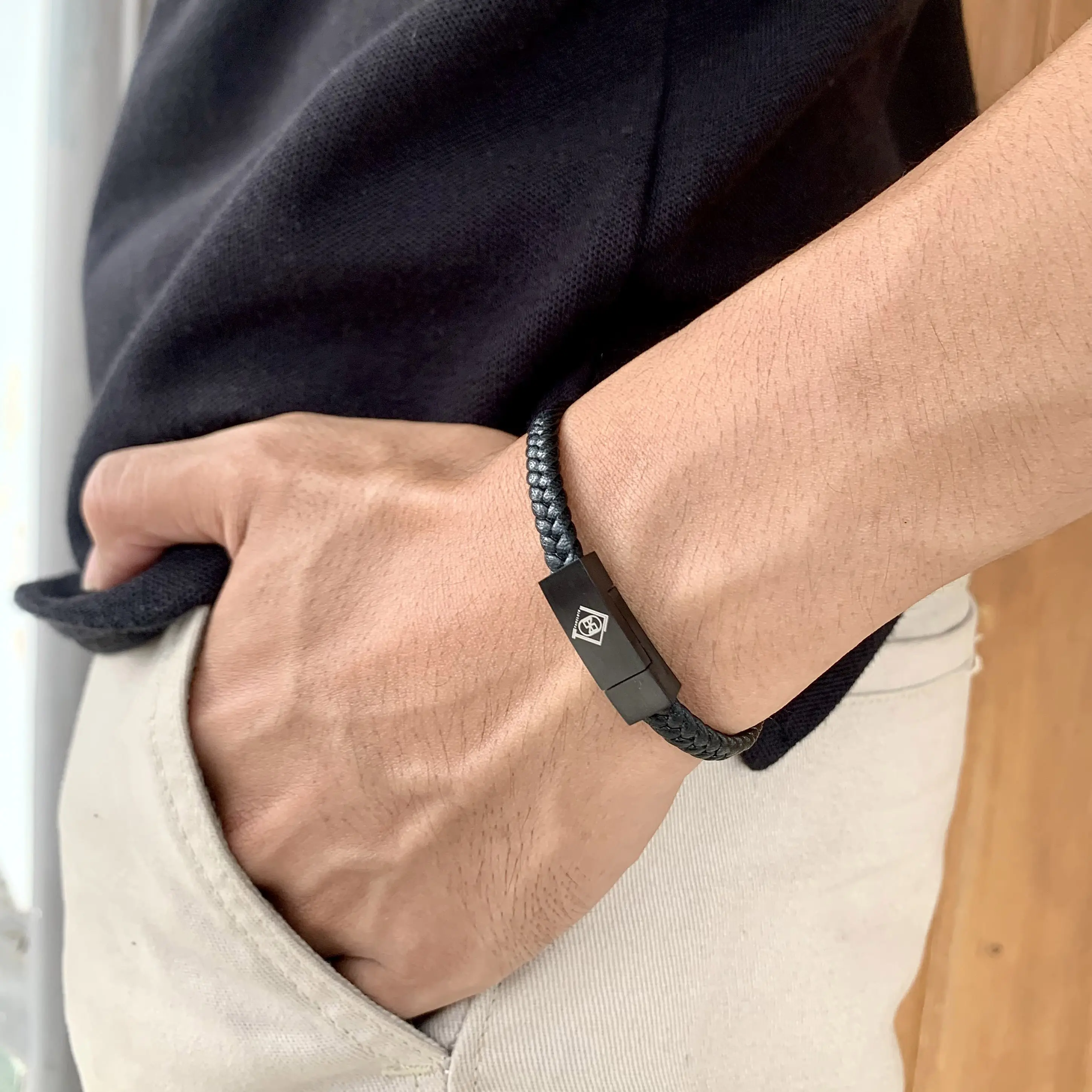 Gelang Kulit Oxford Original / Bracelet Leather Original Magnet