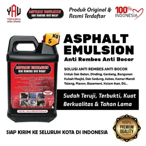Aspal Cair Anti Bocor Tahan Air Asphalt Emulsion for Waterproofing 5 Kg