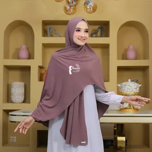 Kesya789-Hijab/Jilbab/Kerudung Pashmina Oval Jersey Premium Jumbo Size  200 cm Wanita Muslim Kerudung Panjang Syari Instan