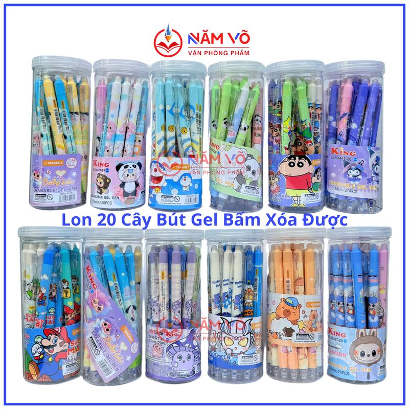   LON 20  LON 20 Cây Bút Bi Gel Bấm Xóa Được - Viết Bi Bấm Xóa Được Ngòi 0.5mm Nhiều Mẫu Labubu Baby Three Capy Bara Viết Êm Mực Đậm Đều  Mẫu Ngẫu Nhiên  but tieu hoc bút  bi  tẩy  xoá  được 