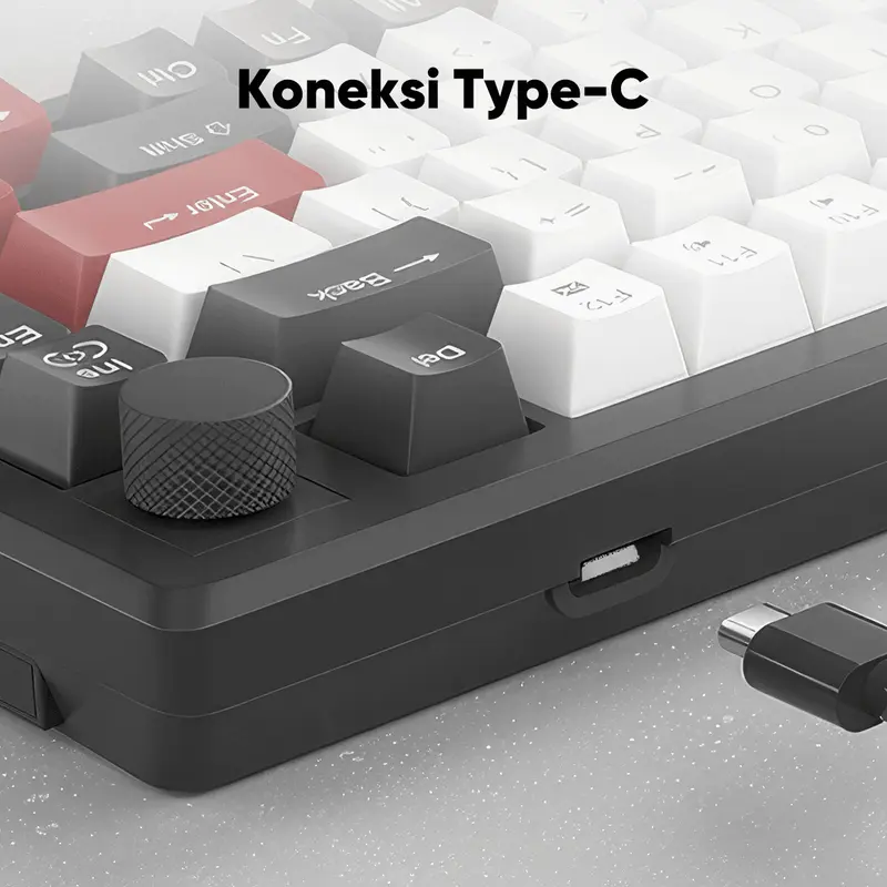 MAGEGEE Mechanical Keyboard Wired Gaming LED Light 75% Layout Black Switch/Brown Switch/Red Switch/Yellow Switch STAR75 8
