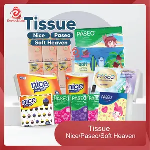 ENVIO - Tissue NICE / PASEO / JOLLY (Pop Up 200s/Smart 50s/Pocket 6pack/Ultrasoft 40s/Baby Pure 50s 130s/Soft Heaven 50s)