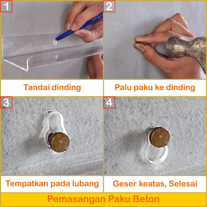 Rak Kutek Tempel Dinding Serbaguna Nail Art Organizer 6