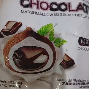 Bravoo Marshmallow Chocolate isi 5pcs x 3,6gr Marshmallow Chocoball isi Selai Cokelat Strawberry Matcha Susu Permen Snack Cemilan Anak Murah Halal
